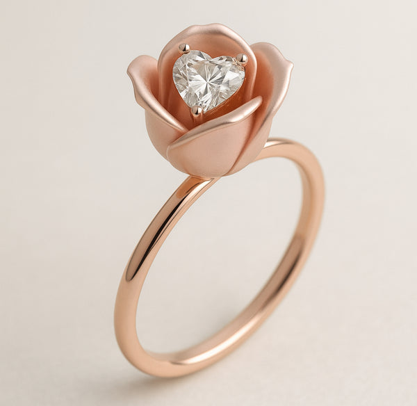 Rosebud Ring (Tall Bloom)